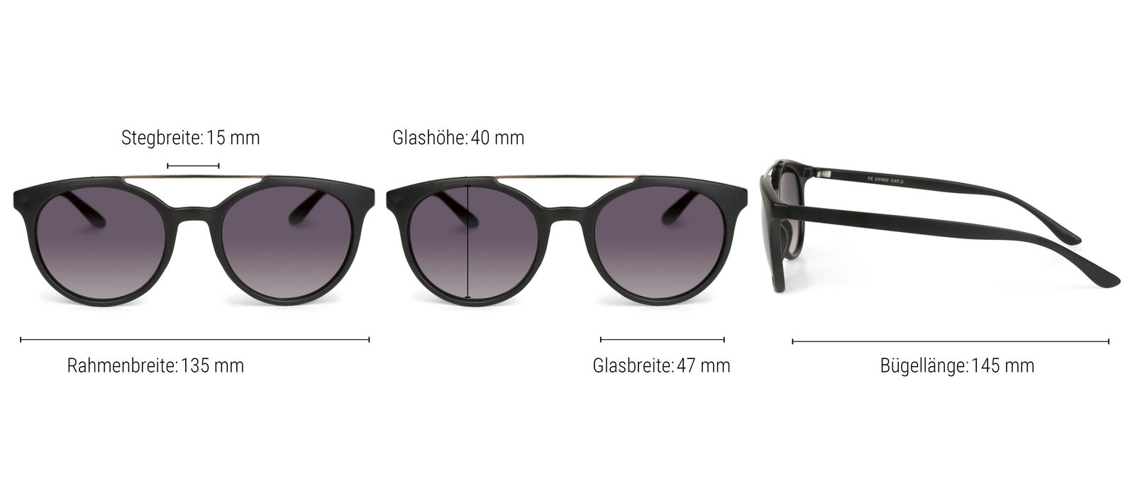 Stylebreaker Sonnenbrille Mit Runden Gläsern