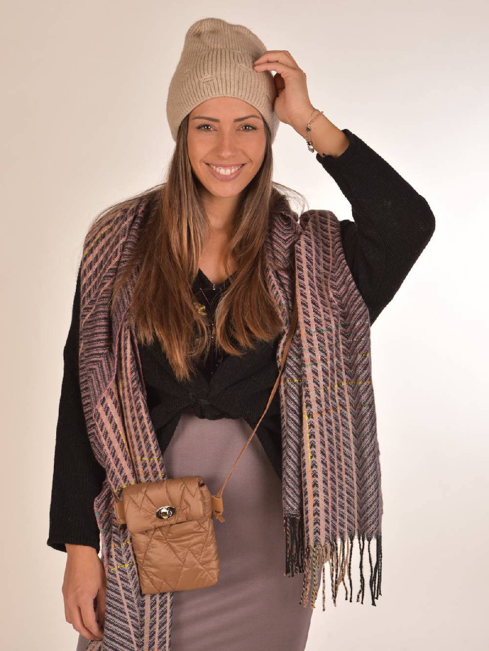 Stylebreaker Stepp Umhängetasche Rauten