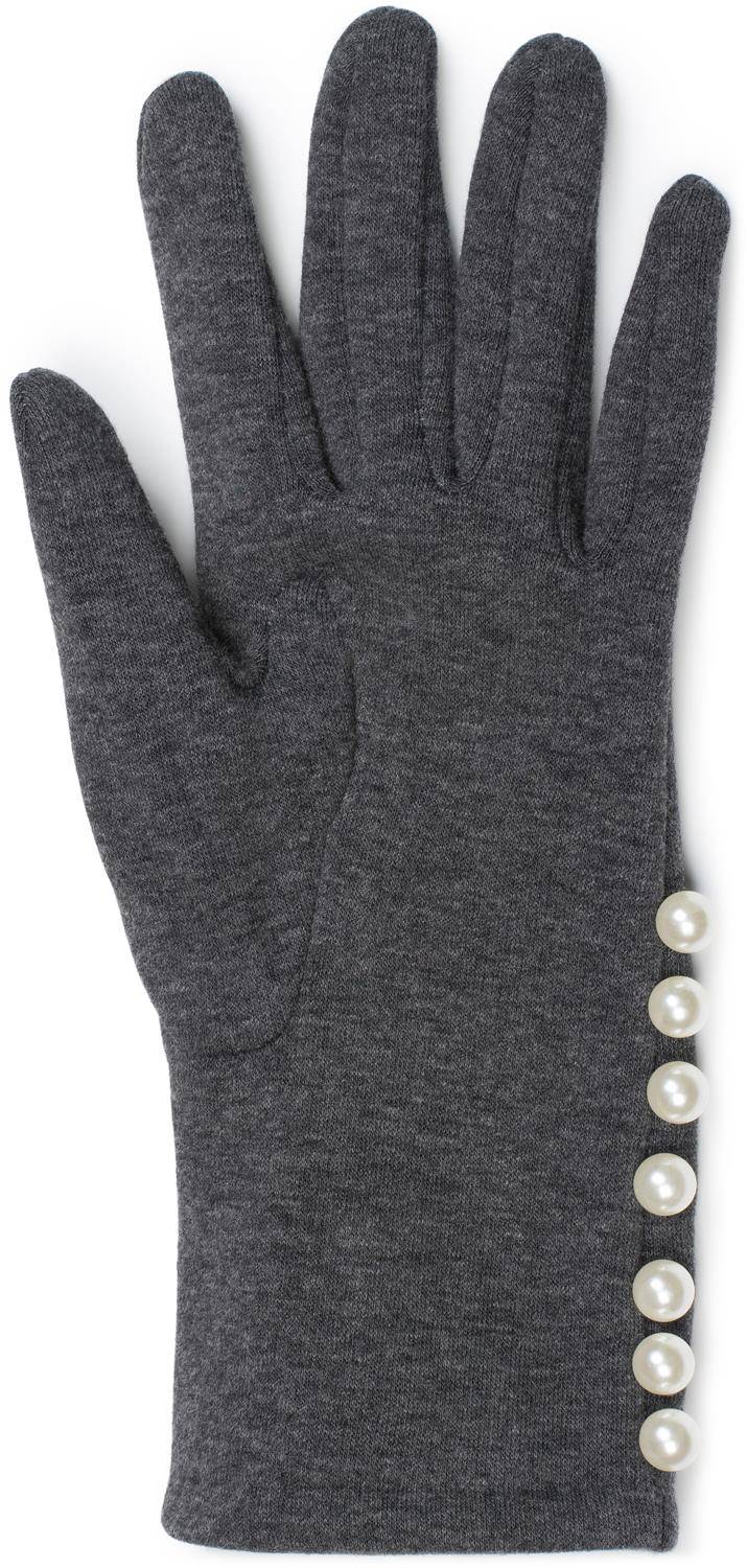 Stylebreaker Stoff Handschuhe Mit Perlen