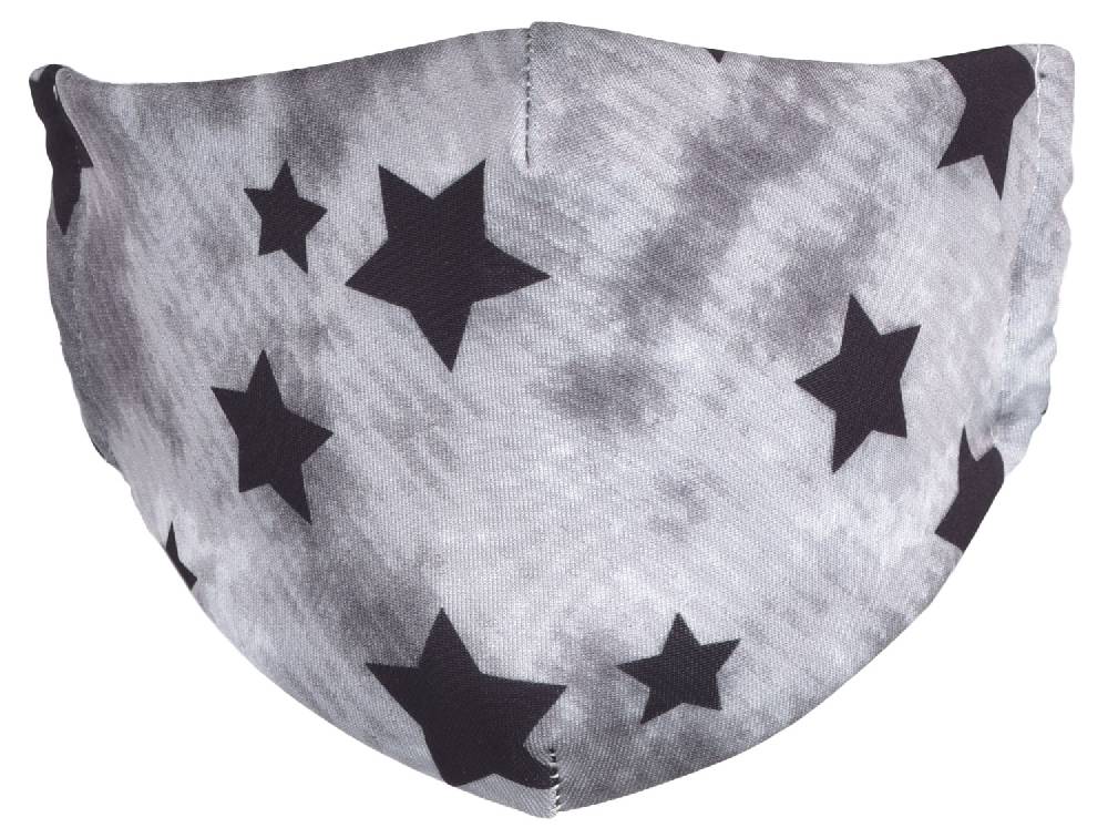 Stylebreaker Stoffmaske Mit Vintage Sterne Muster