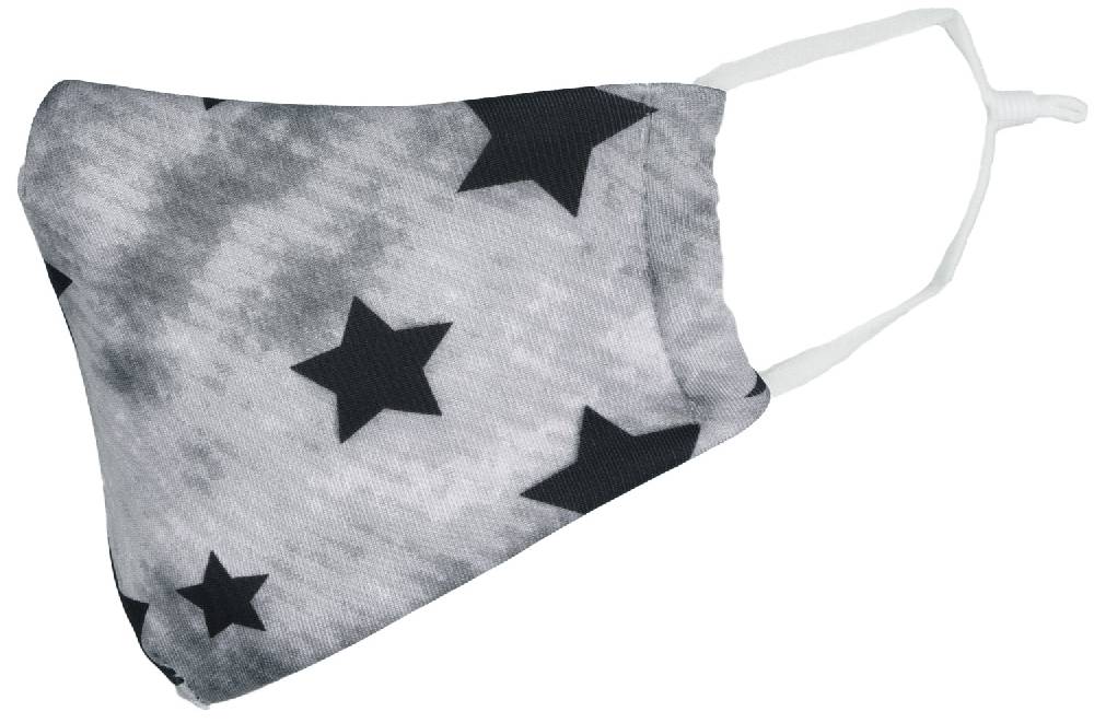 Stylebreaker Stoffmaske mit Vintage Sterne Muster
