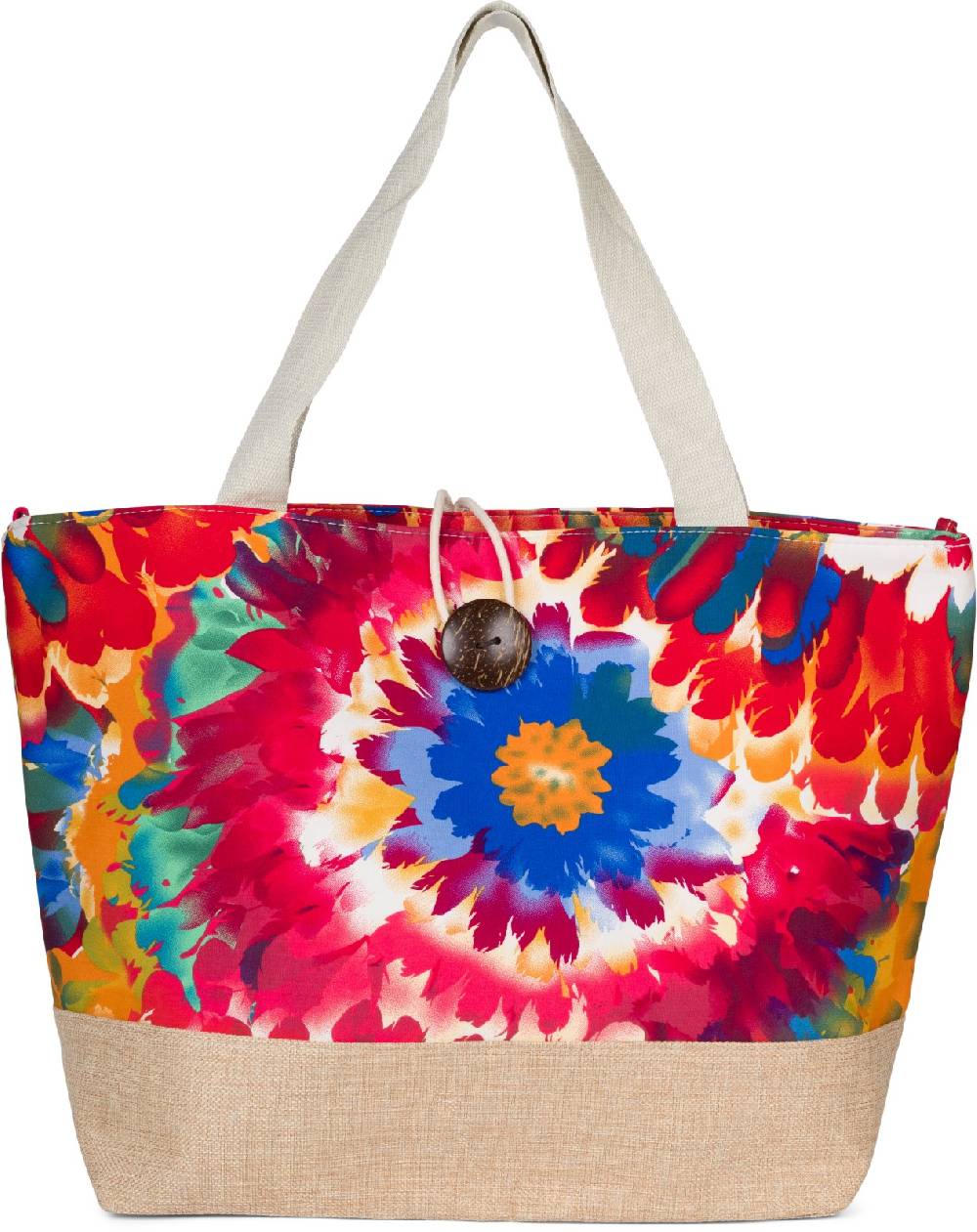 Stylebreaker Strandtasche mit Blumen Muster