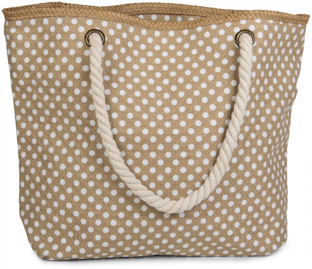Stylebreaker Strandtasche mit Punkte Muster