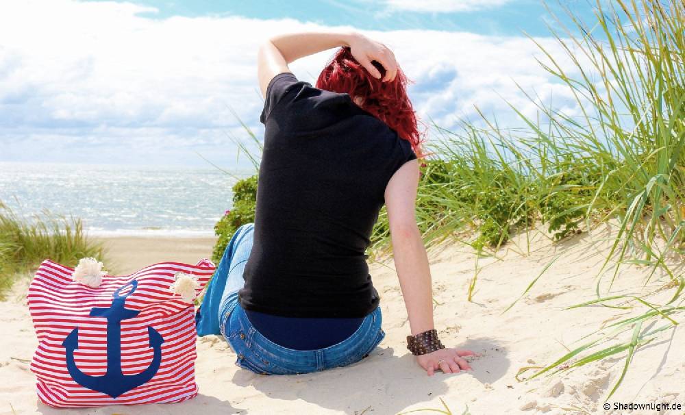 Stylebreaker Strandtasche Mit Streifen Und Anker