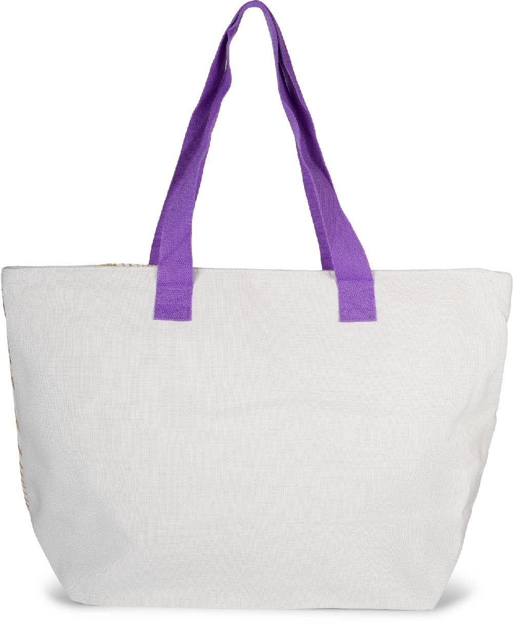 Stylebreaker Strandtasche Tropic Metallic Blätter