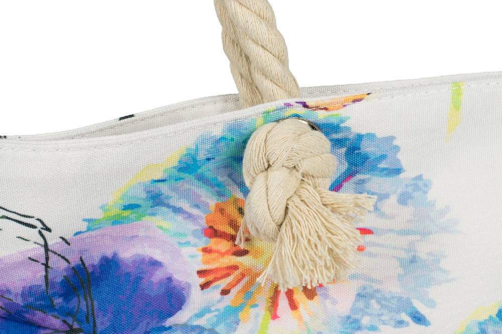 Stylebreaker Strandtasche Veilchen Muster