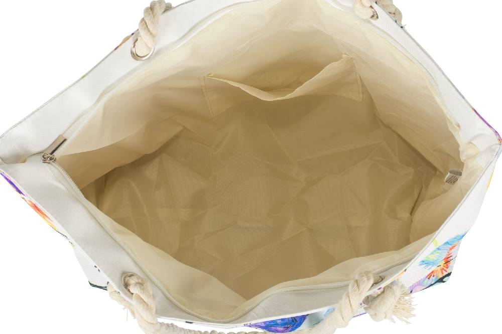 Stylebreaker Strandtasche Veilchen Muster