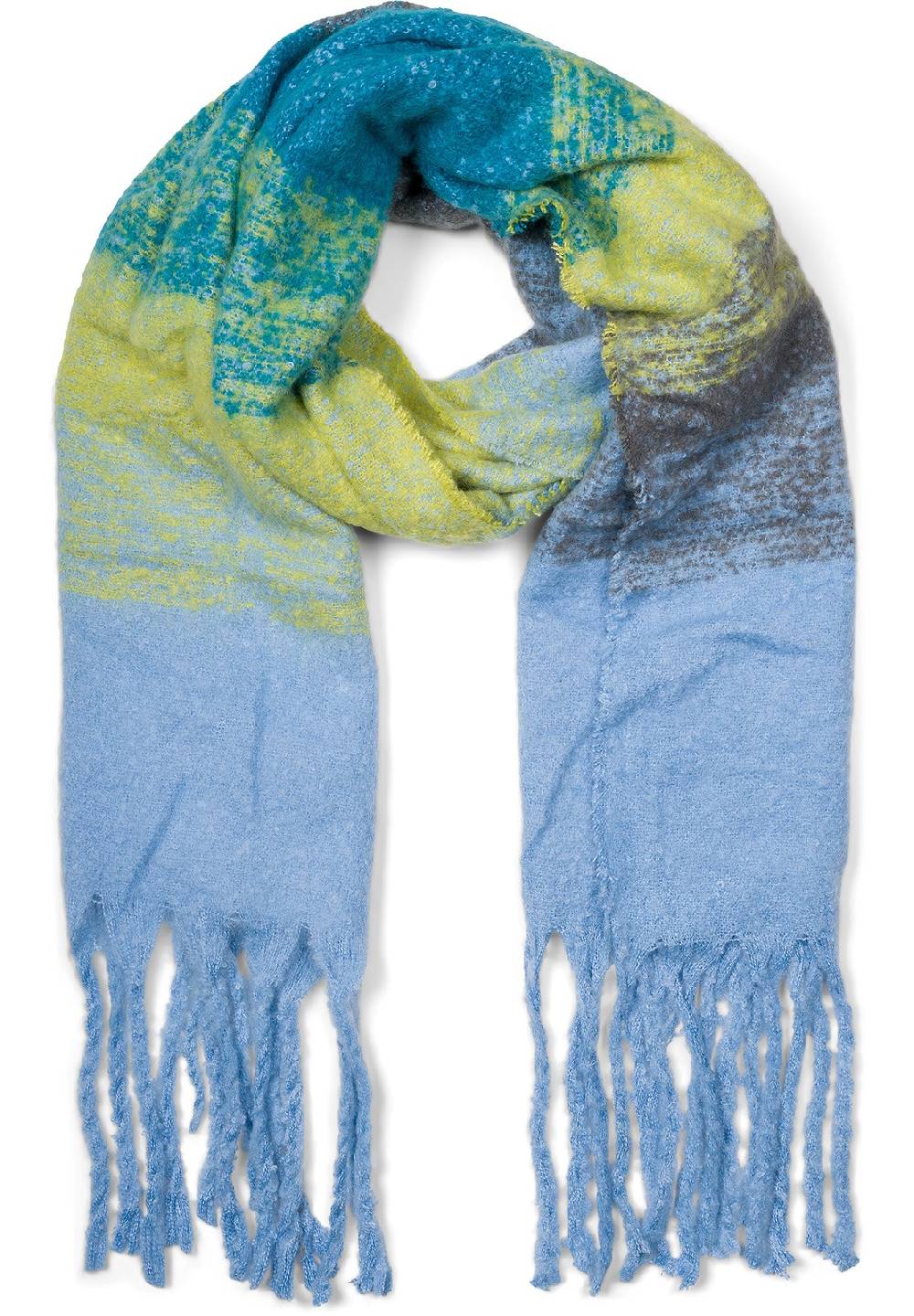 Stylebreaker Streifen Web Strickschal bunt