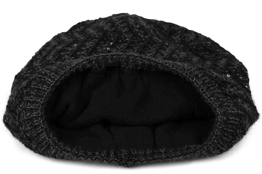 Stylebreaker Strick Beanie Mütze Mit Pailletten