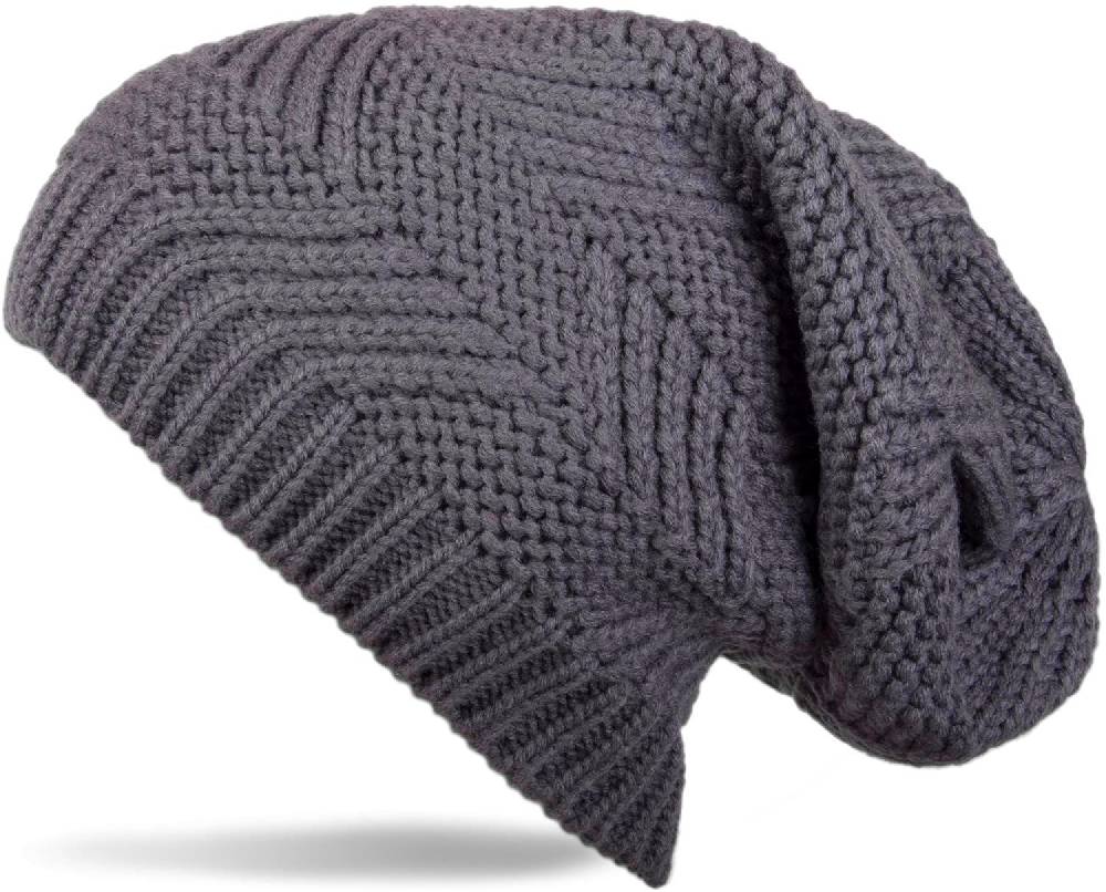 Stylebreaker Strick Beanie Mütze mit Struktur