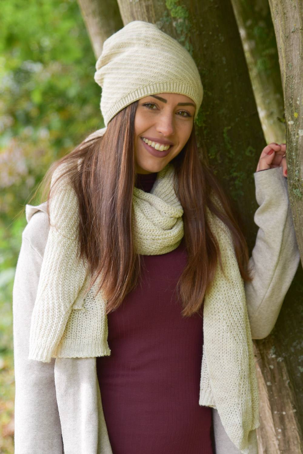 Stylebreaker Strick Beanie Mütze Mit Thermo-Fleece