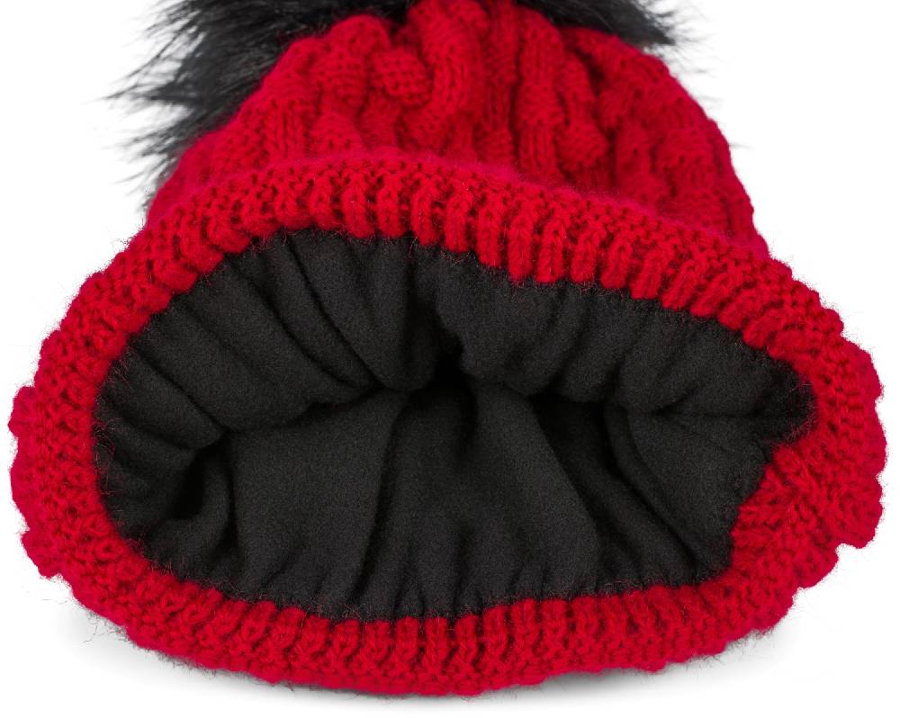 Stylebreaker Strick Bommelmütze Mit Flecht Muster