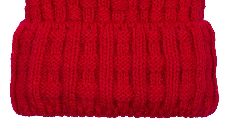 Stylebreaker Strick Bommelmütze Mit Flecht Muster