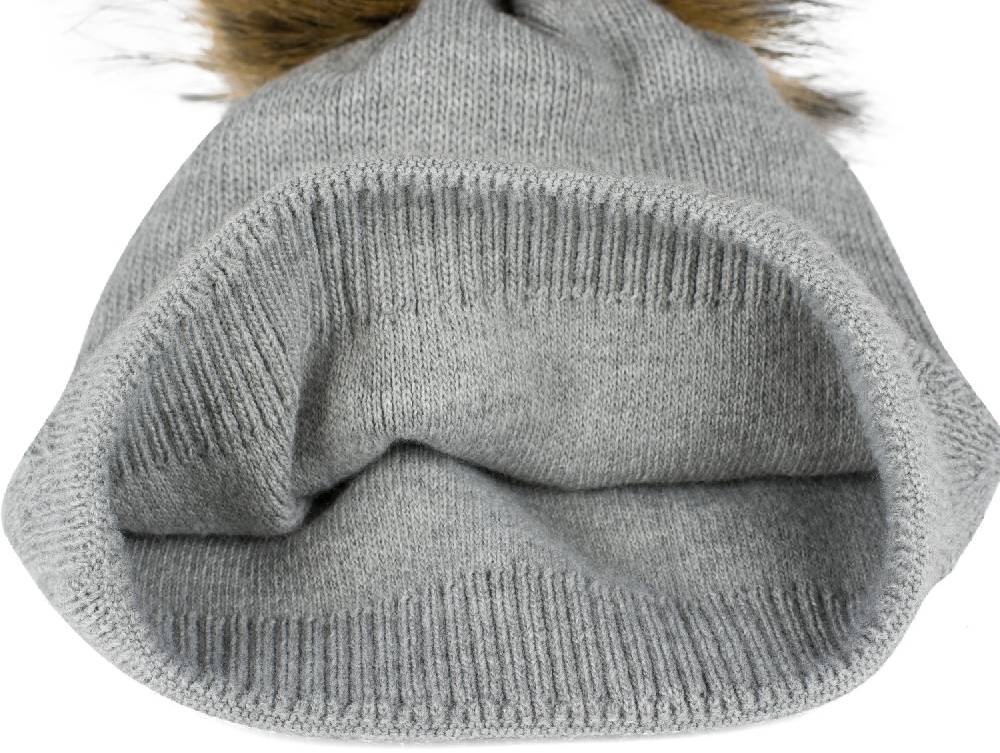 Stylebreaker Strick Bommelmütze Mit Zacken Muster