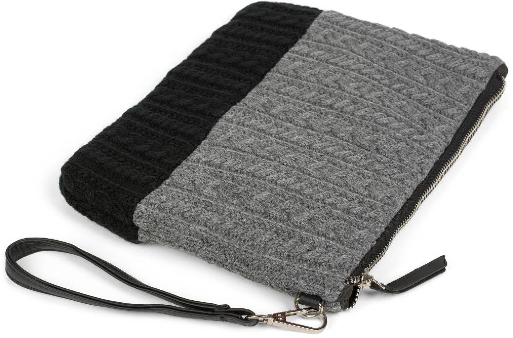 Stylebreaker Strick Clutch Mit Zopfmuster