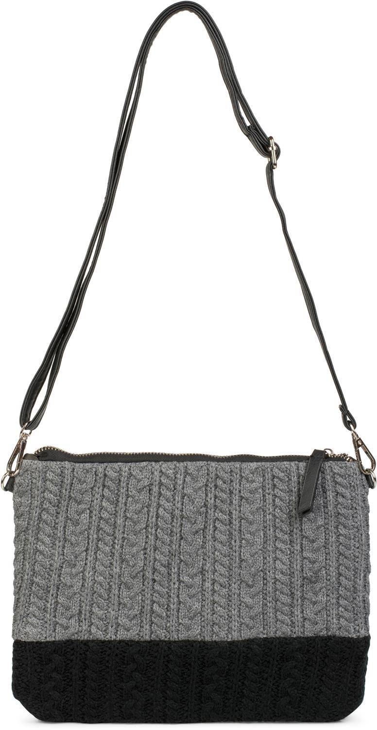 Stylebreaker Strick Clutch Mit Zopfmuster