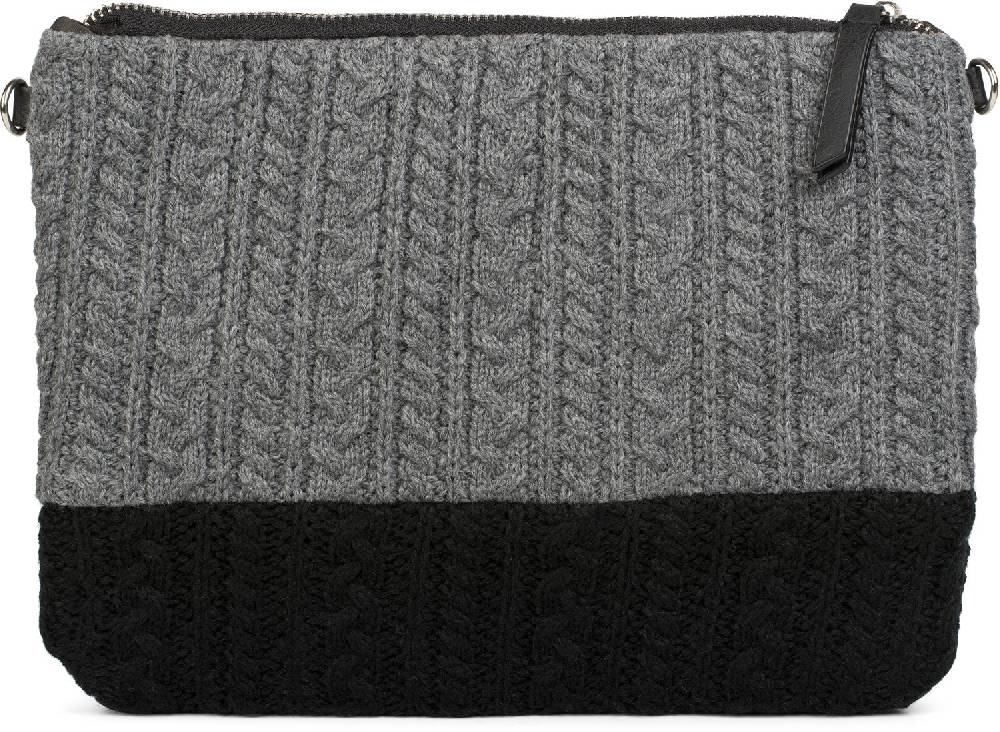 Stylebreaker Strick Clutch Mit Zopfmuster