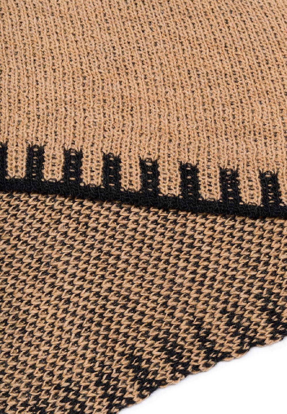 Stylebreaker Strick Dreiecktuch 2-Farbig Gemustert