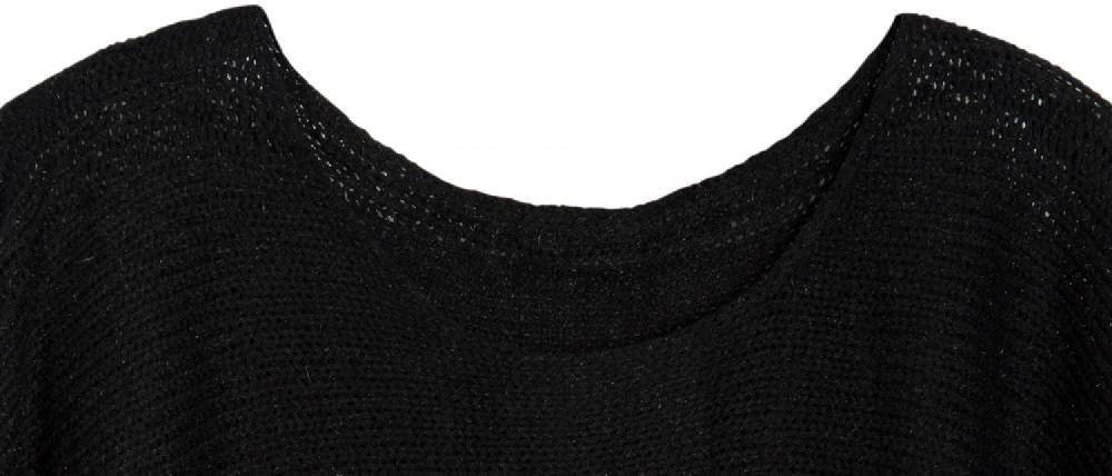 Stylebreaker Strick Poncho Mit Edlem Schimmer