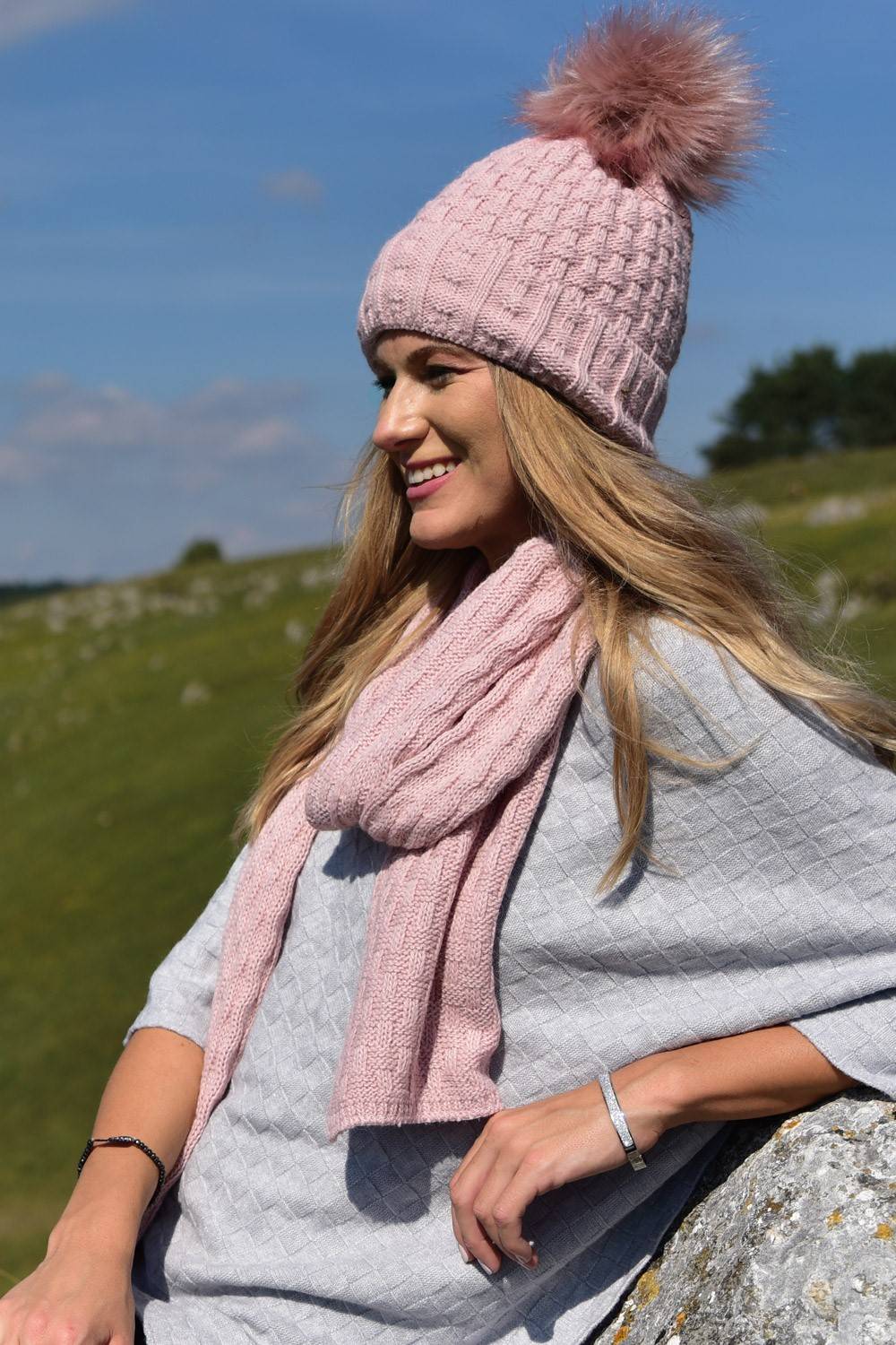 Stylebreaker Strick Schal Mit Flecht Muster