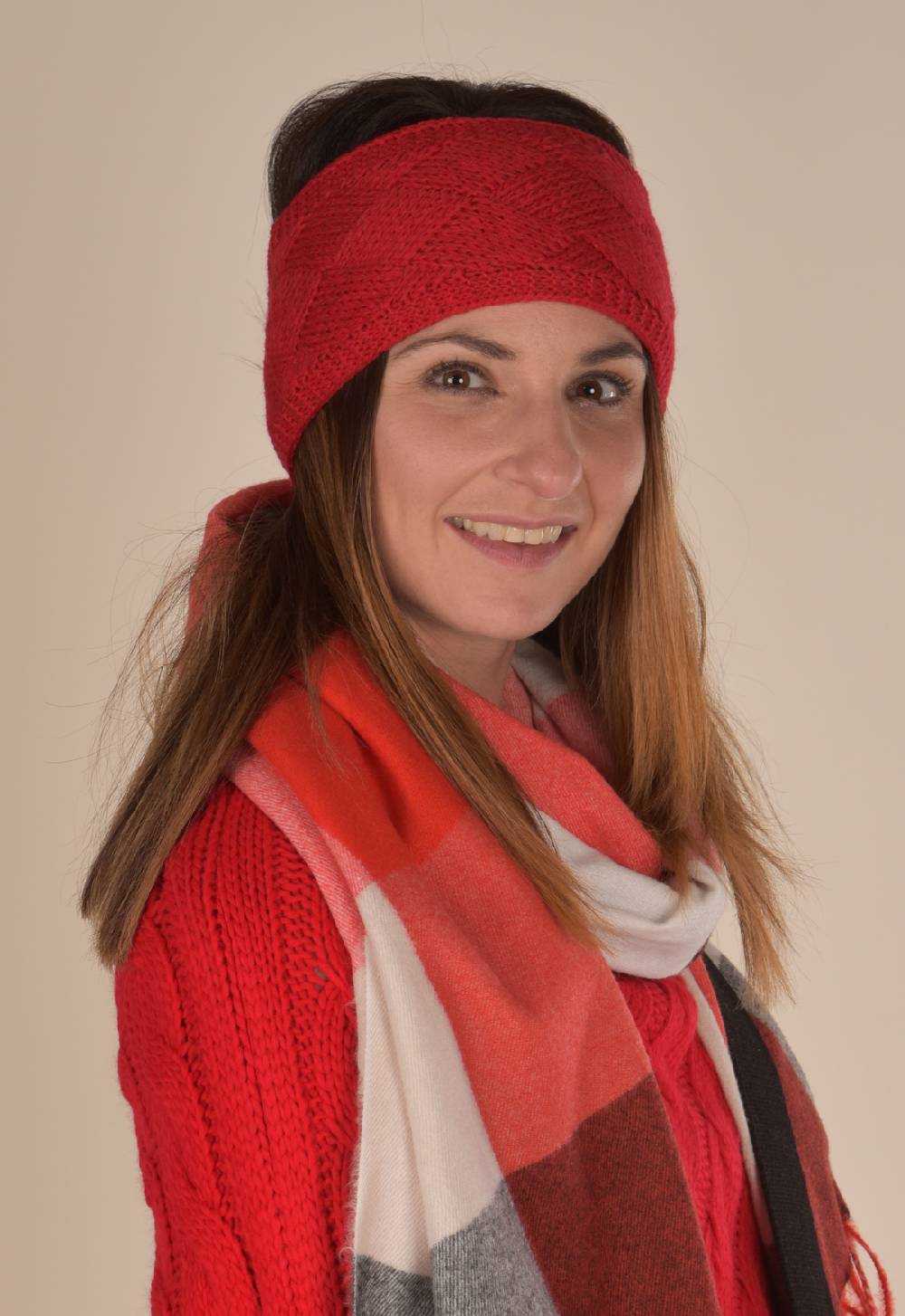 Stylebreaker Strick Stirnband Mit Rauten Muster