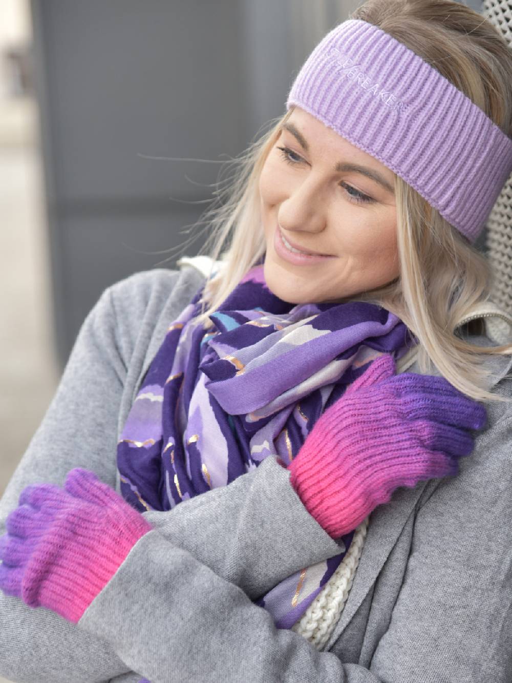 Stylebreaker Strick Stirnband Rippenmuster