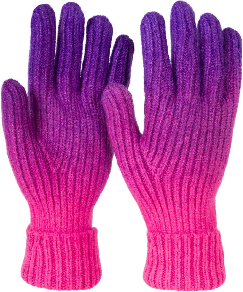 Stylebreaker Strickhandschuhe Farbverlauf Muster