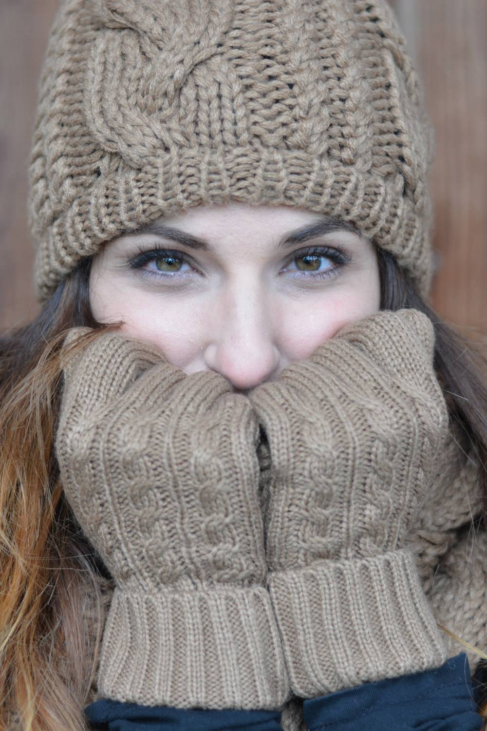 Stylebreaker Strickhandschuhe Mit Zopfmuster