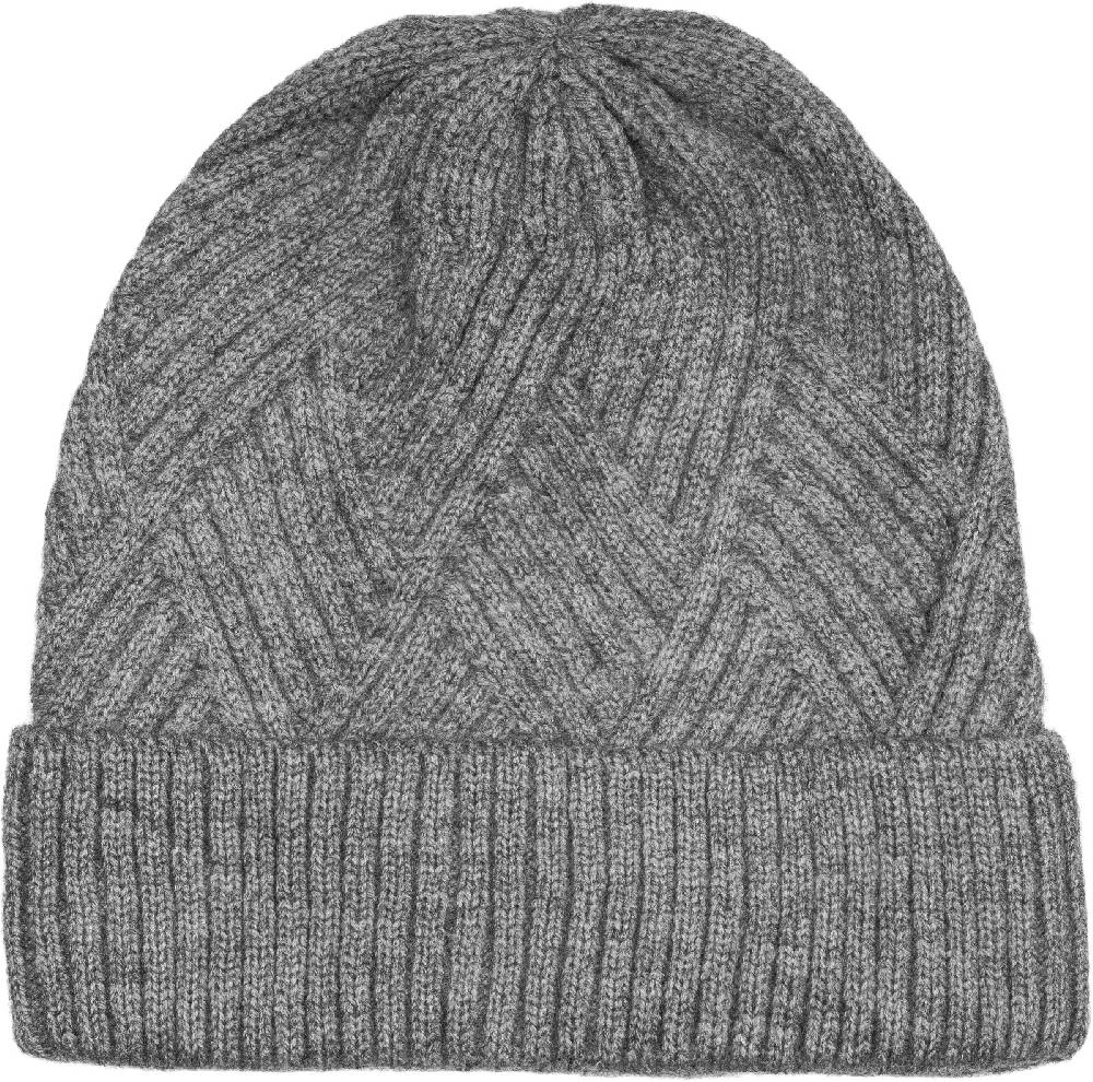 Stylebreaker Strickmütze mit Rauten Rippmuster