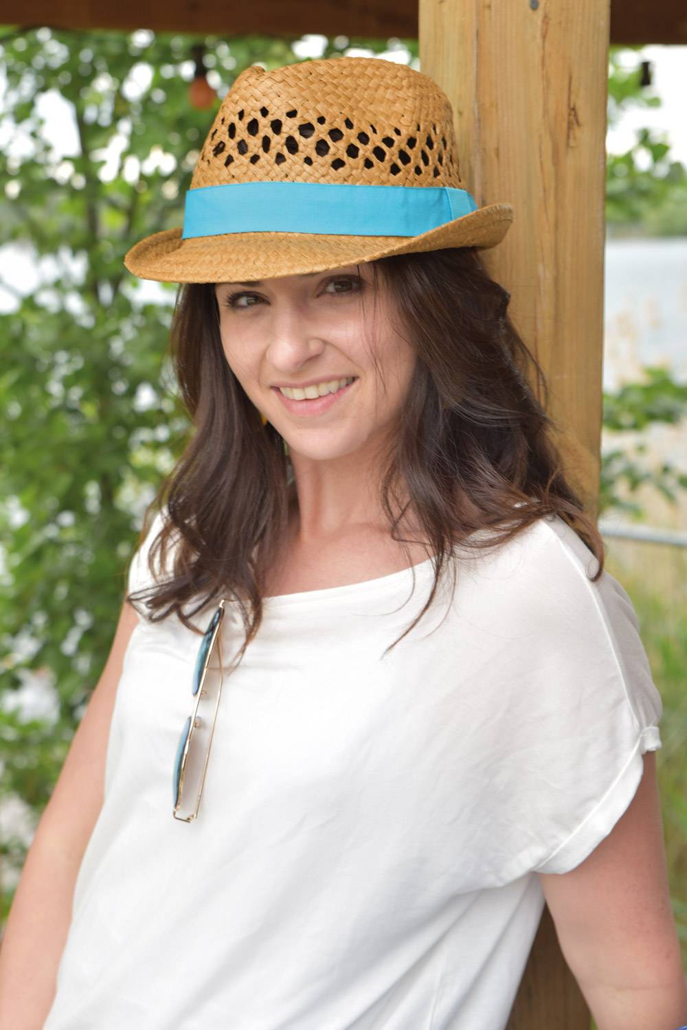 Stylebreaker Strohhut Mit Farbigem Zierband