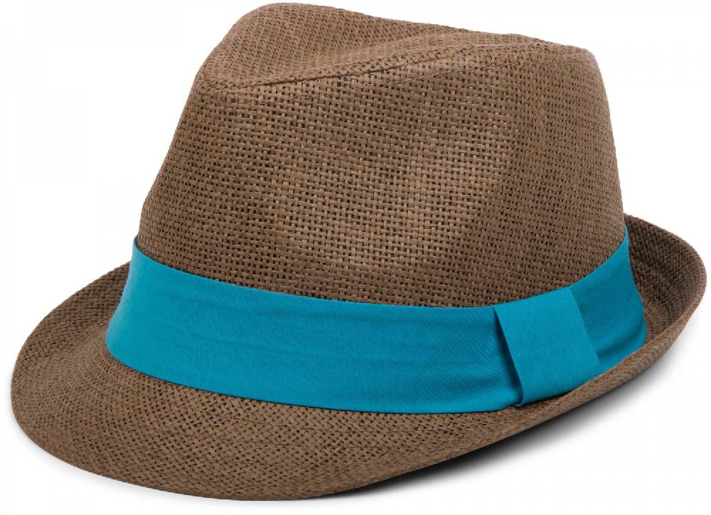 Stylebreaker Trilby Hut mit farbigem Zierband