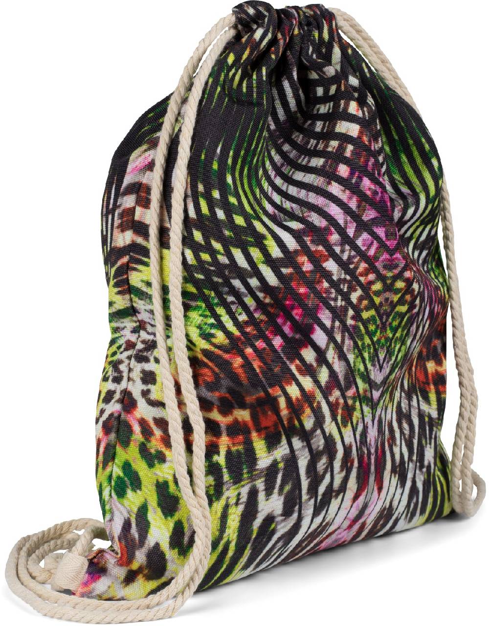 Stylebreaker Turnbeutel Dschungel Print