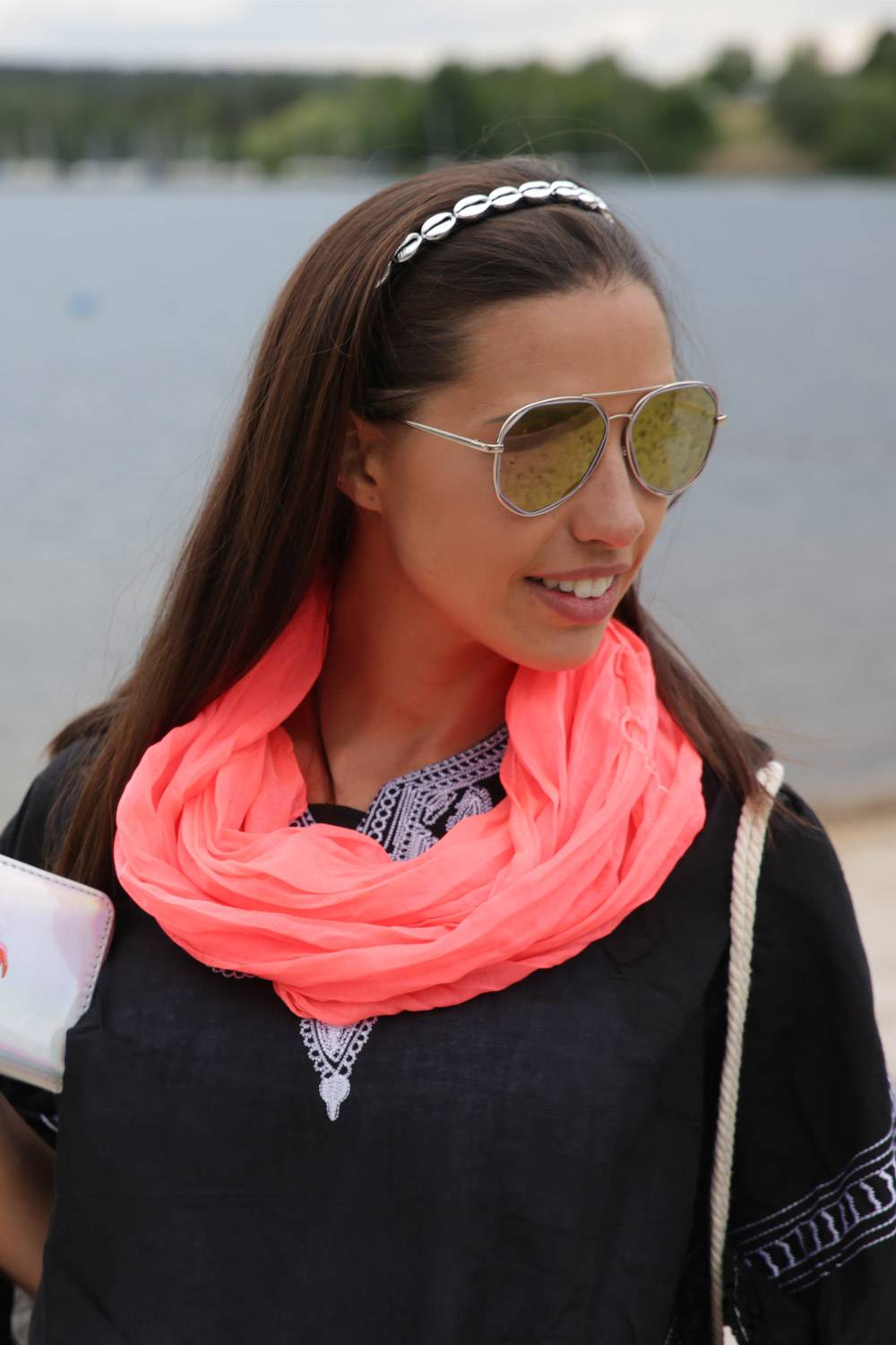 Stylebreaker Unifarbener Jersey Loop Schal