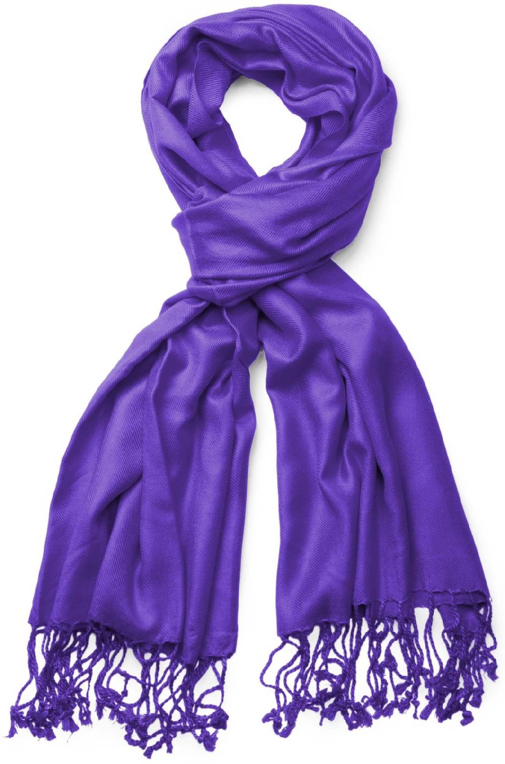 Stylebreaker Unifarbener weicher Schal mit Fransen