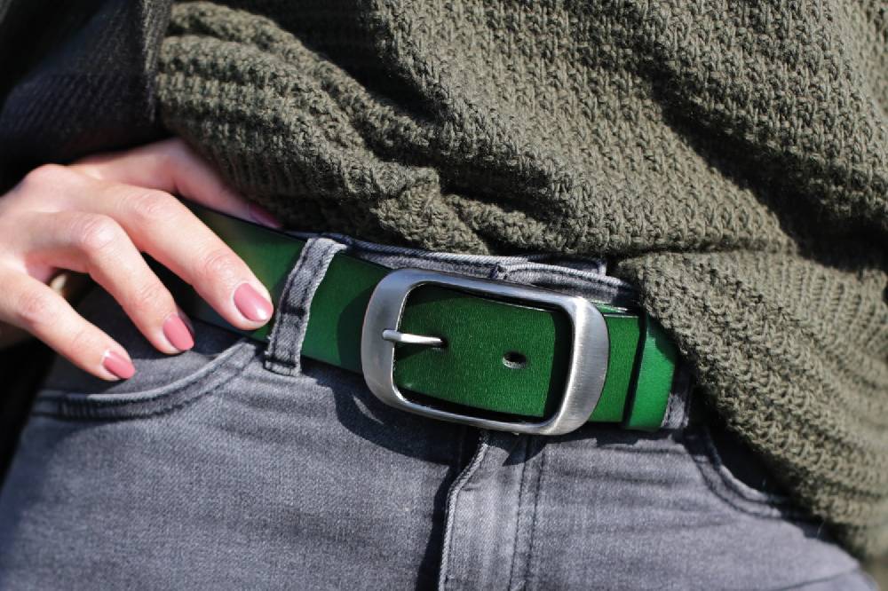 Stylebreaker Unisex Leder Gürtel Unifarben