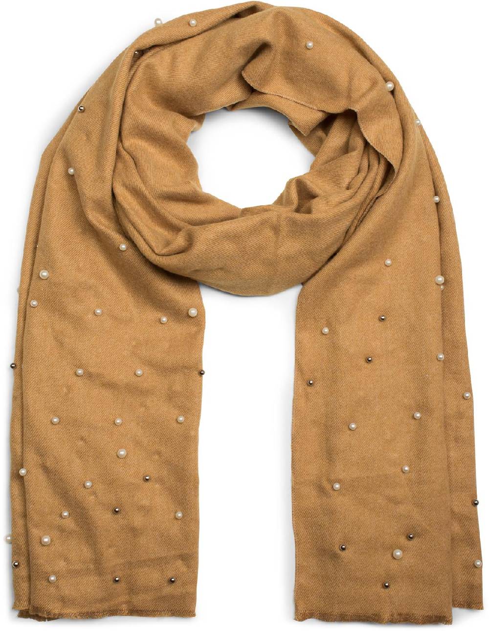 Stylebreaker Weicher Schal mit Perlen