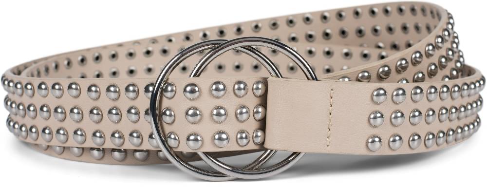 Stylebreaker Taillengürtel mit Kugelnieten und Ringschnalle