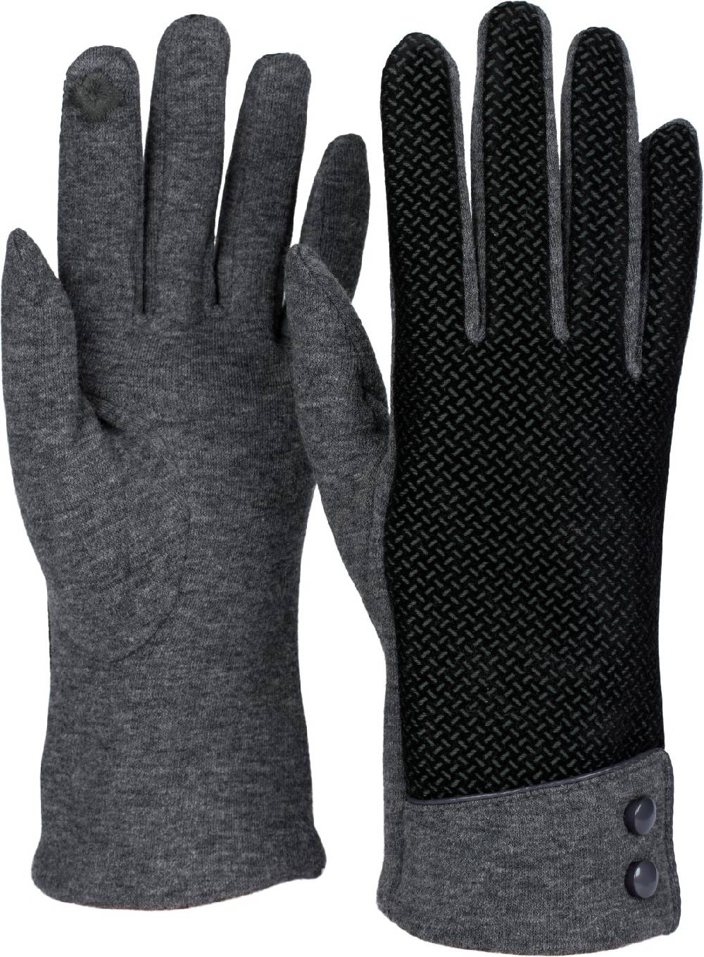 Stylebreaker Touchscreen Handschuhe mit weichem Riffel Muster