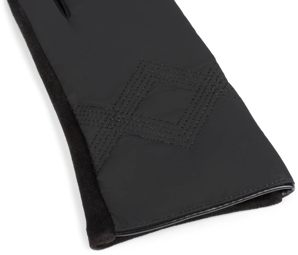 Stylebreaker Touchscreen Handschuhe Zick-Zack Bestickt