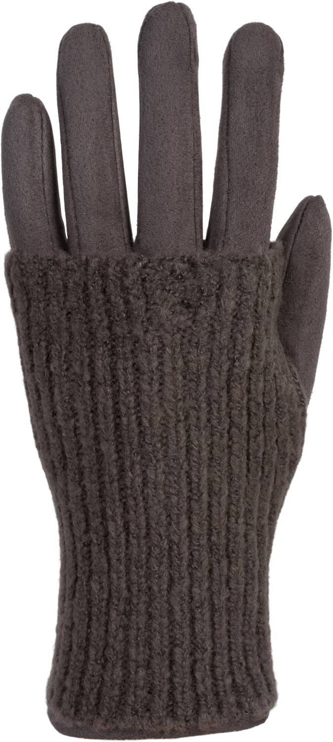 Stylebreaker Touchscreen Stoff Handschuhe Mit Abnehmbarer Strick Manschette