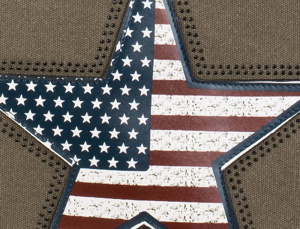 Stylebreaker Umhängetasche Mit USA Stern Applikation