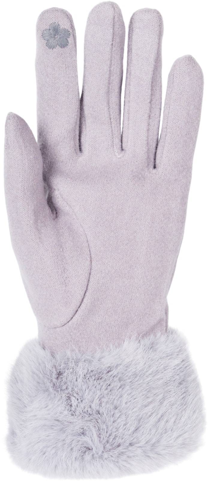 Stylebreaker Unifarbene Touchscreen Handschuhe Mit Kunstfell