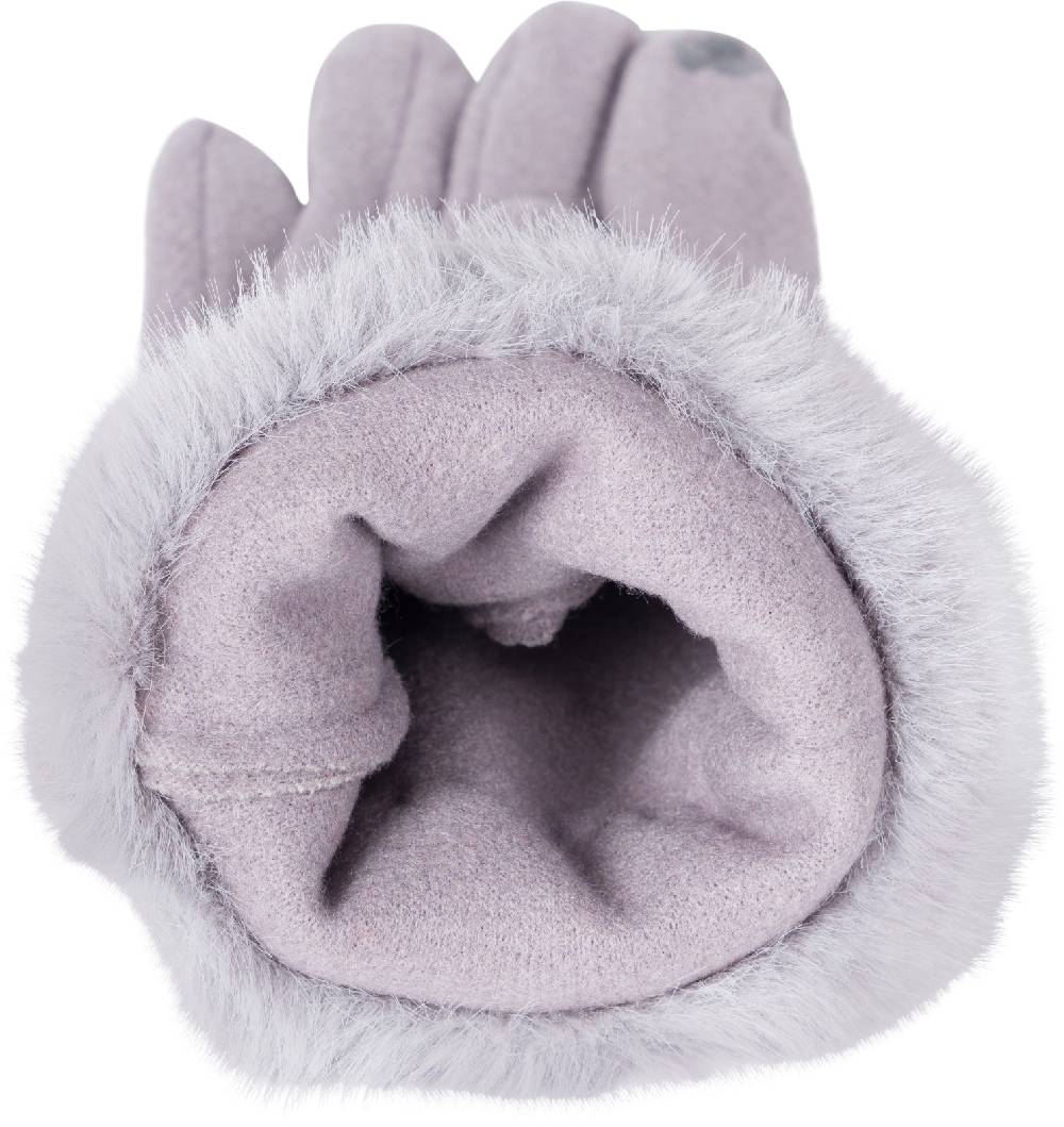 Stylebreaker Unifarbene Touchscreen Handschuhe Mit Kunstfell