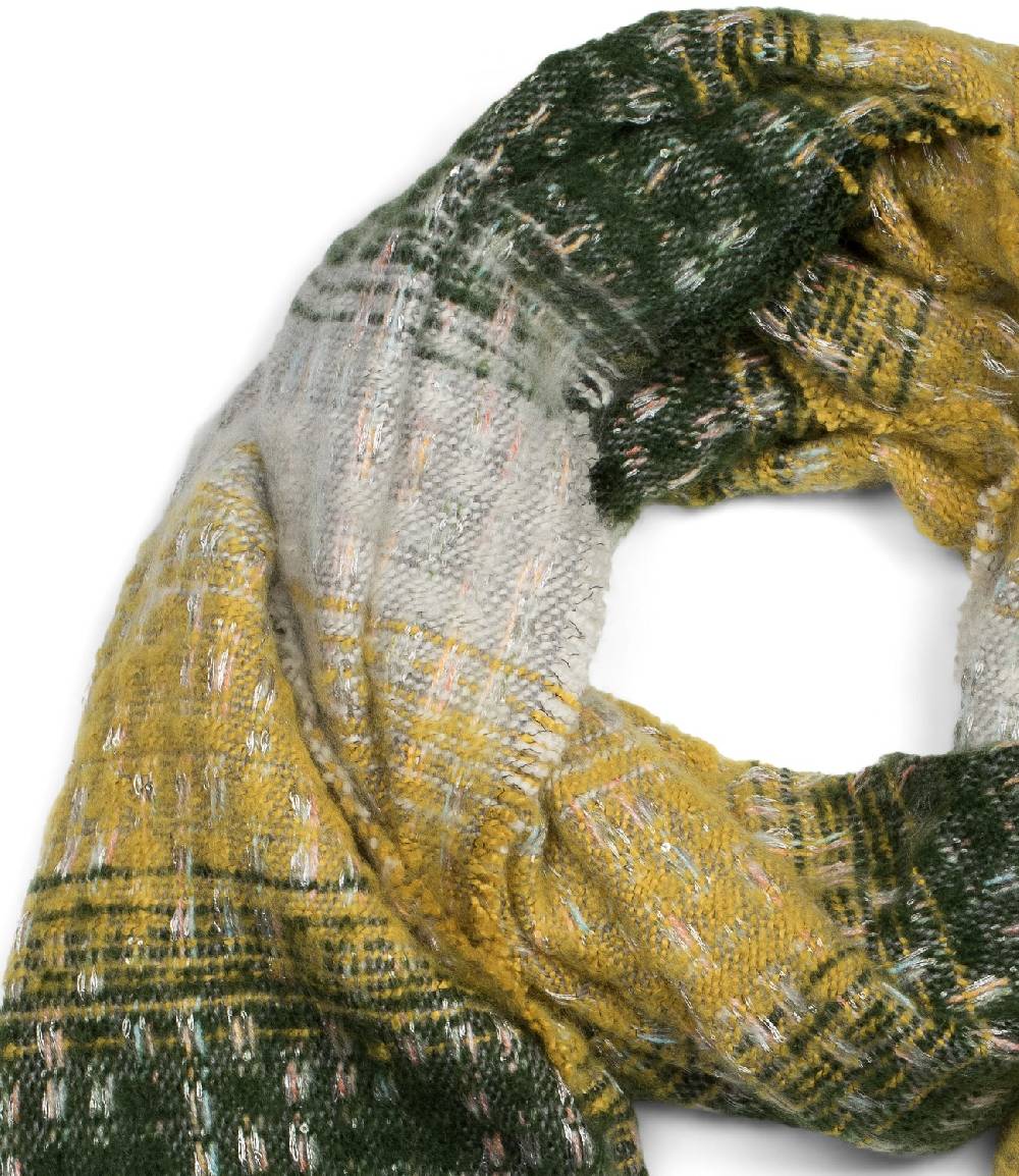 Stylebreaker Warmer Schal Mit Streifen Web Muster Und Pailletten