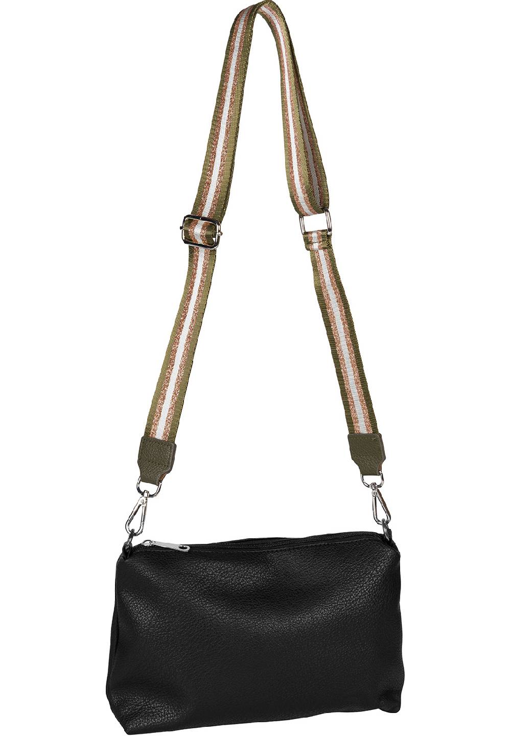 Stylebreaker Wechsel Taschengurt Metallic Streifen Muster