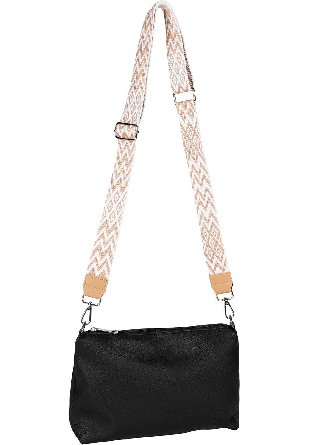 Stylebreaker Wechsel Taschengurt Zick-Zack Rauten Muster