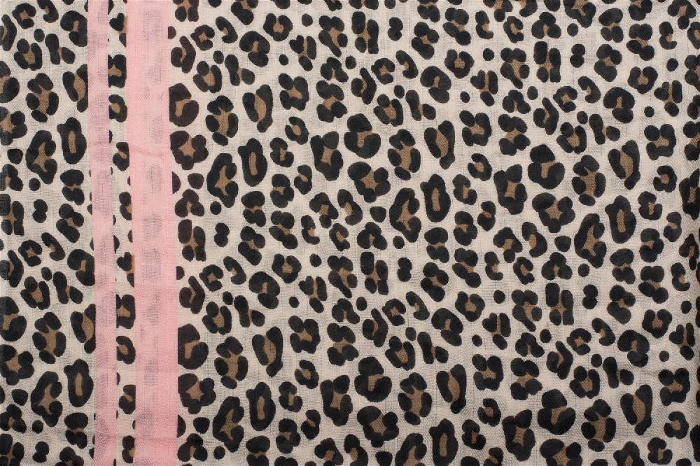 Stylebreaker Weicher Schal Mit Leoparden Print Und Streifen