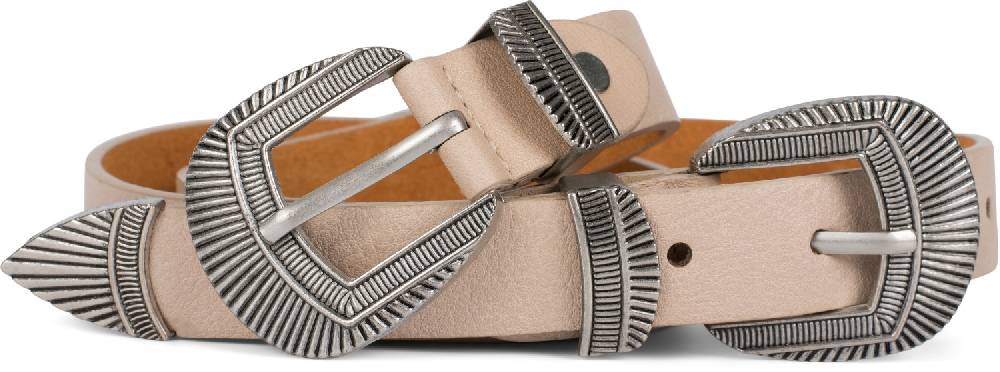 Stylebreaker Western Gürtel mit Doppelter Schnalle, Taillengürtel
