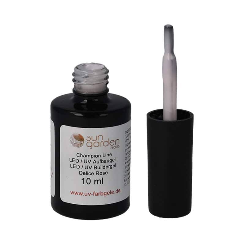 Sun Garden Nails 10ml UV Aufbaugel Delice Rose - Pinselflasche