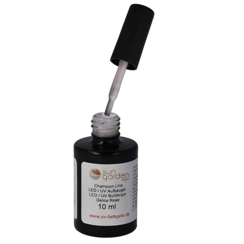 Sun Garden Nails 10ml UV Aufbaugel Delice Rose - Pinselflasche